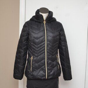 Michael Kors Packable Hooded Puffer Jacket Medium Pre Owned
